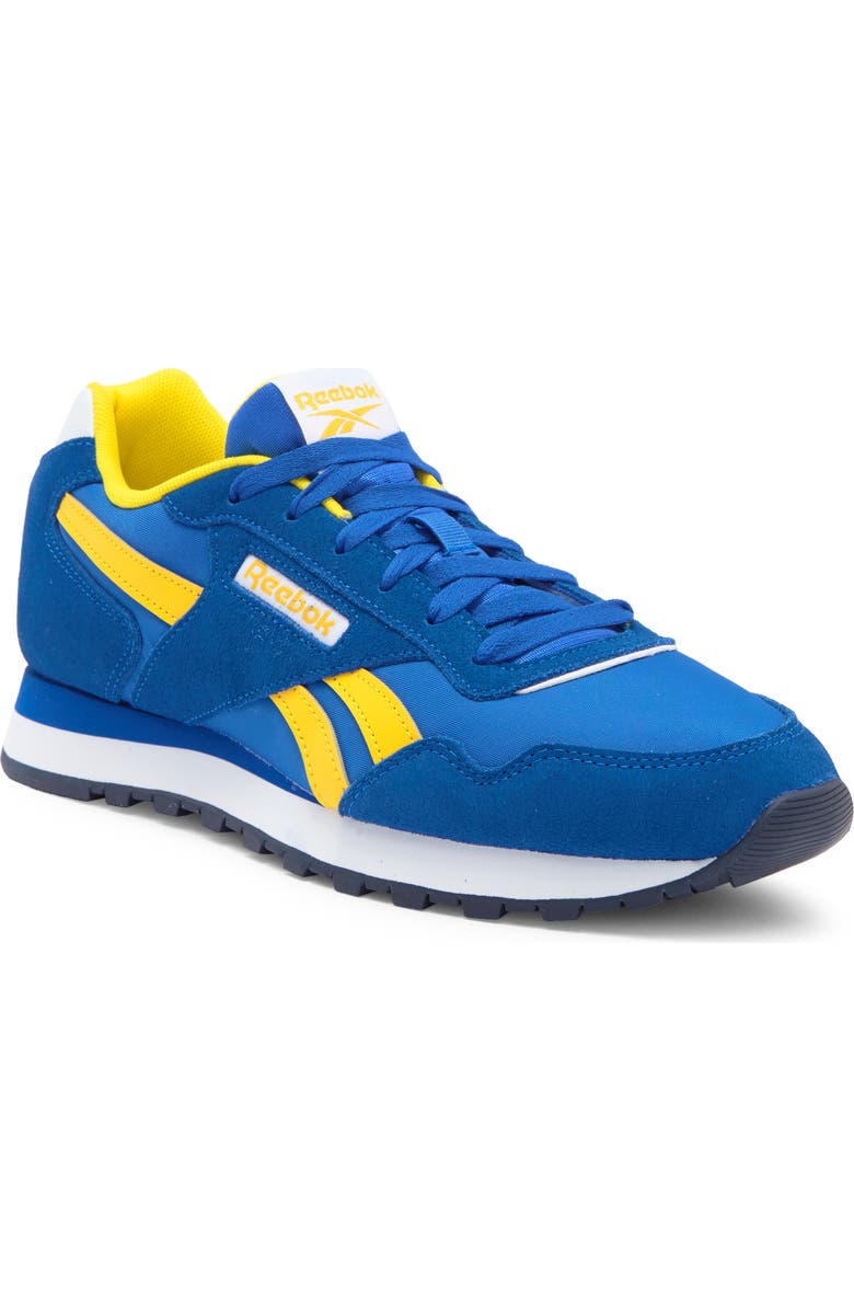 Reebok Glide Sneaker, Main, color, Blue Yellow White