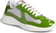 Prada America's Cup Vernice Bike Low Top Sneaker
