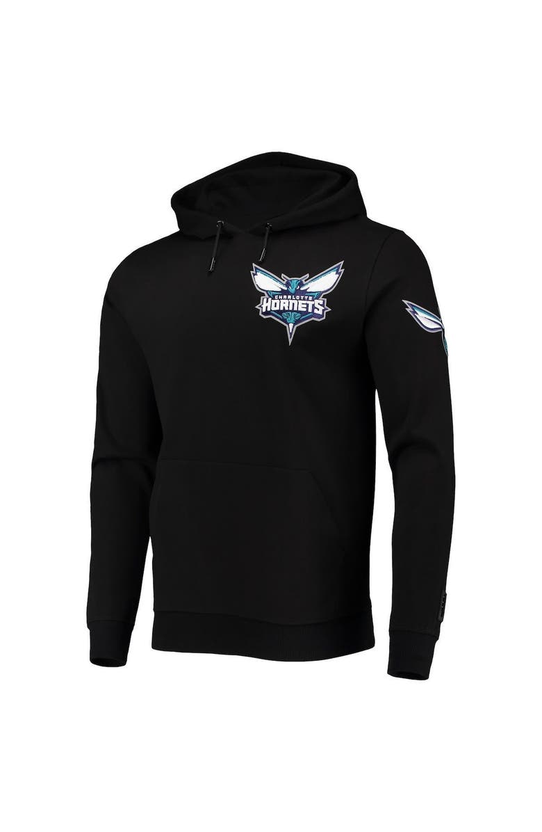PRO STANDARD Men's Pro Standard Black Charlotte Hornets Logo Pullover Hoodie, Alternate, color, Black