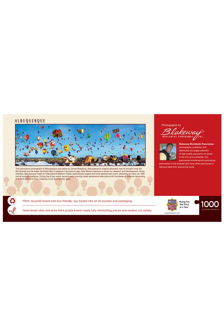 Albuquerque 1000pc Panoramic Puzzle, Alternate, color, Multicolor