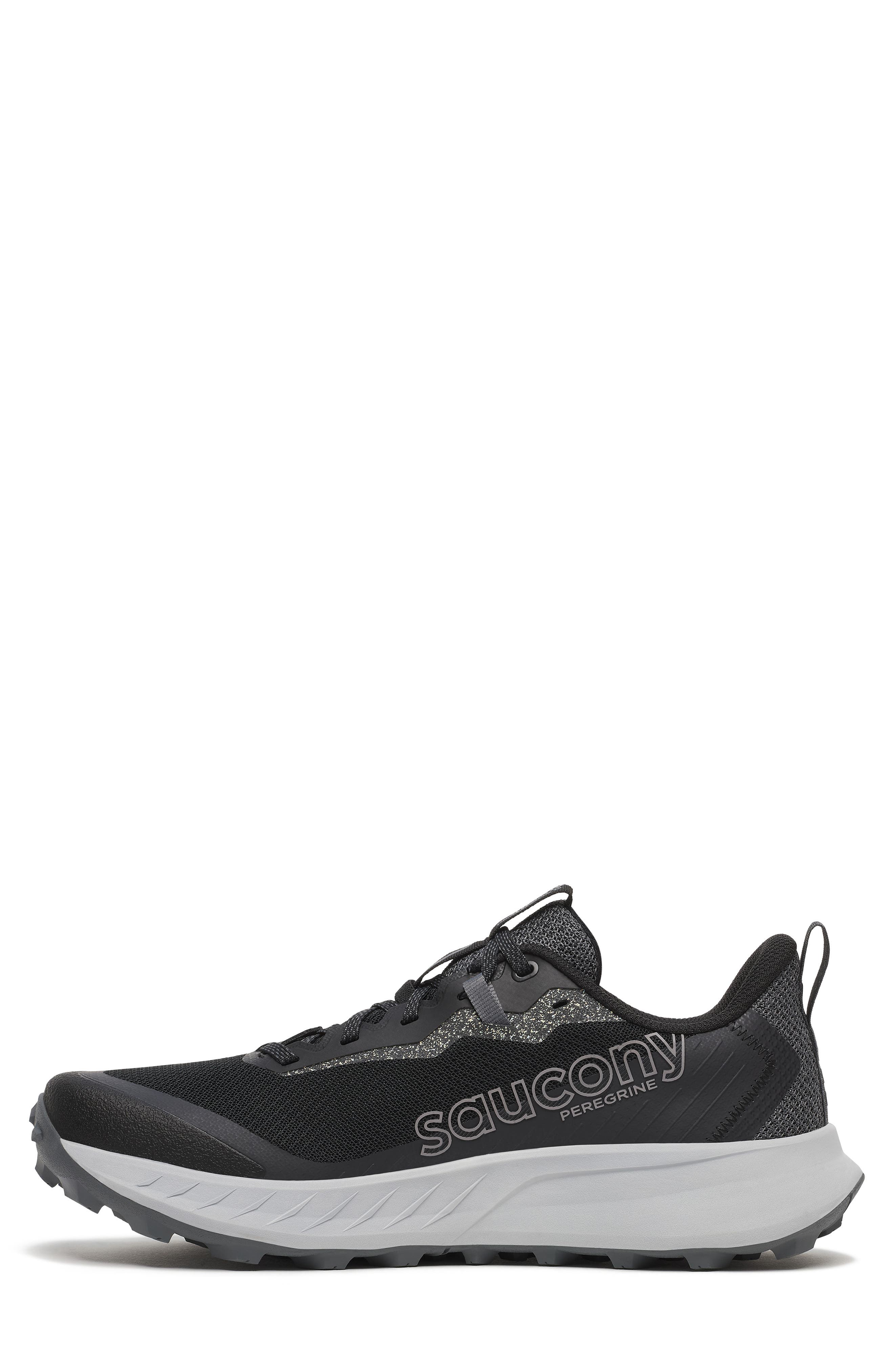 Saucony Peregrine 15 Trail Running Shoe, Alternate, color, Black/ Shadow