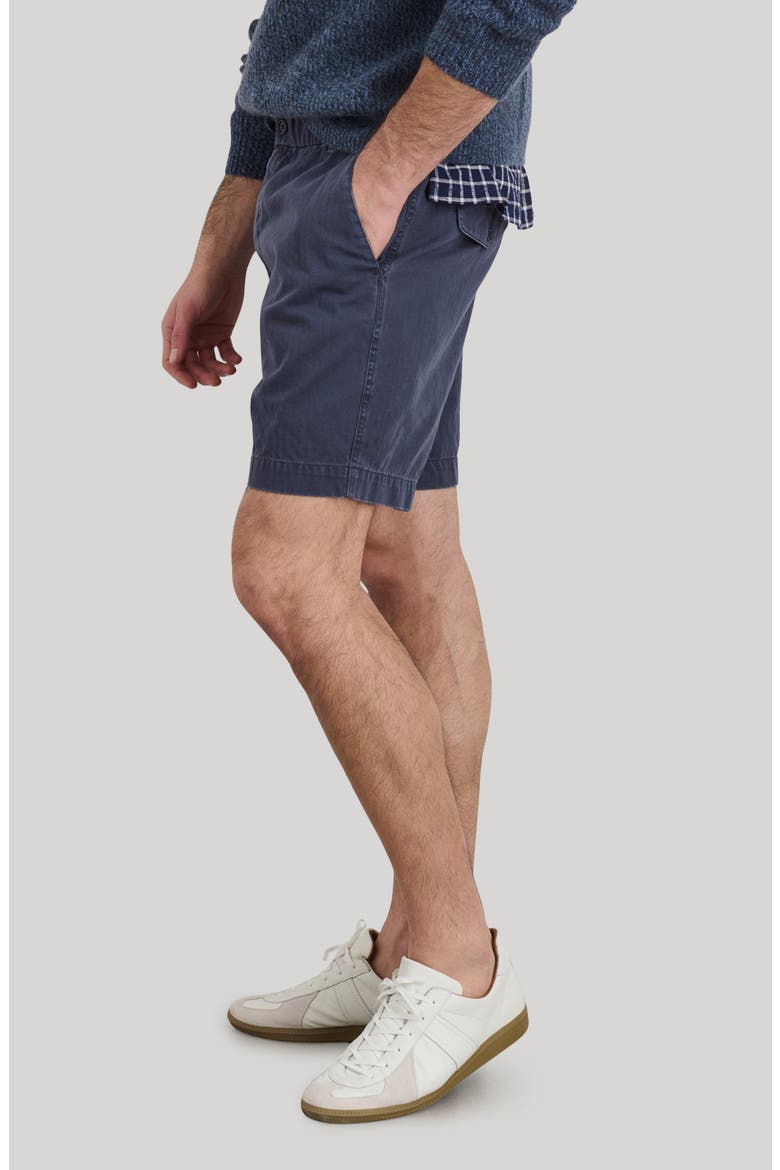 Pull-On Cotton Shorts, Alternate, color, NAVY