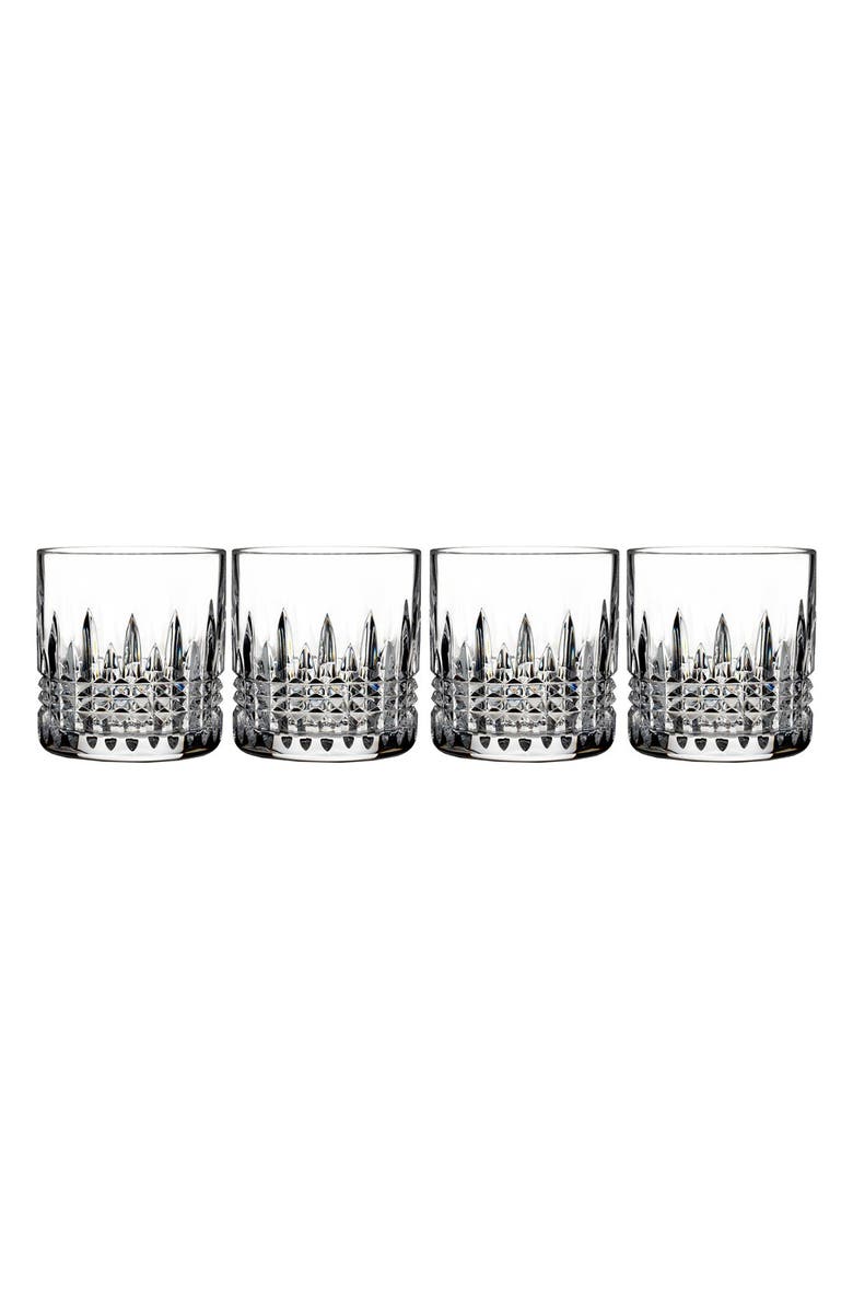 Waterford Lismore Connoisseur Diamond Set of 4 Crystal Tumblers, Main, color, Clear