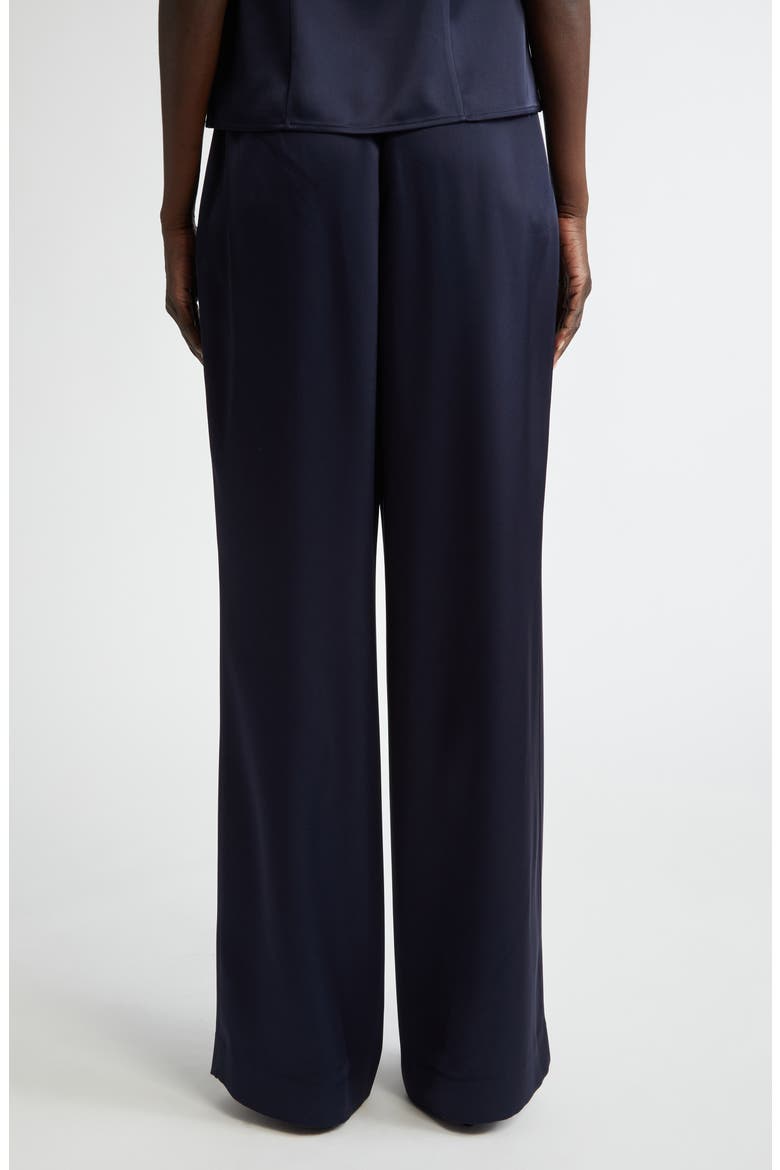 Kate Liquid Satin Pants, Alternate, color, MIDN MIDNIGHT