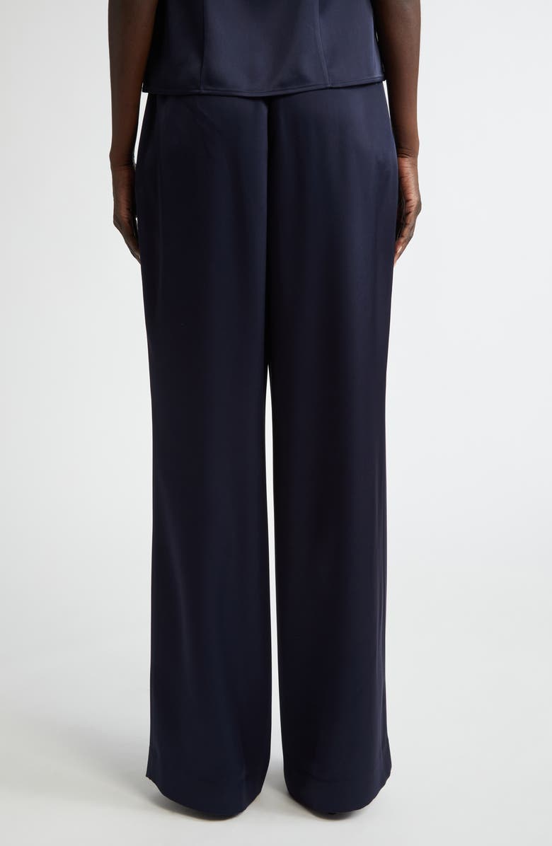 ST. JOHN Collection Kate Liquid Satin Pants, Alternate, color, Midnight