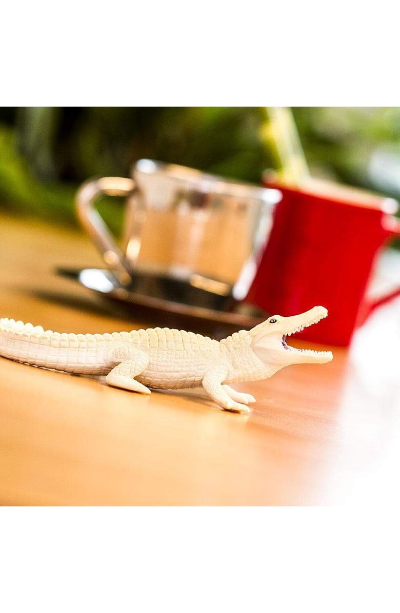 Safari Ltd. White Alligator Kids Toy Figure, Alternate, color, NO COLOR