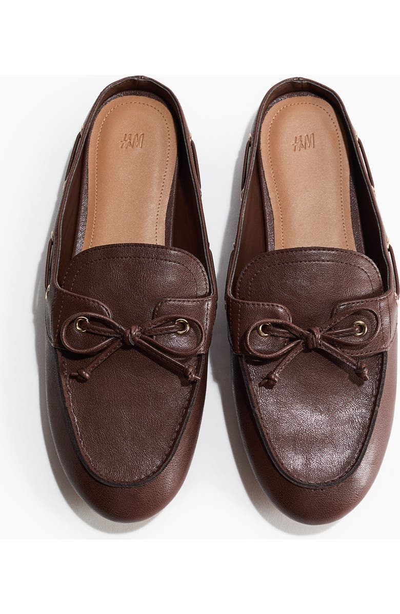 H&M Loafer Mules, Main, color, Dark Brown