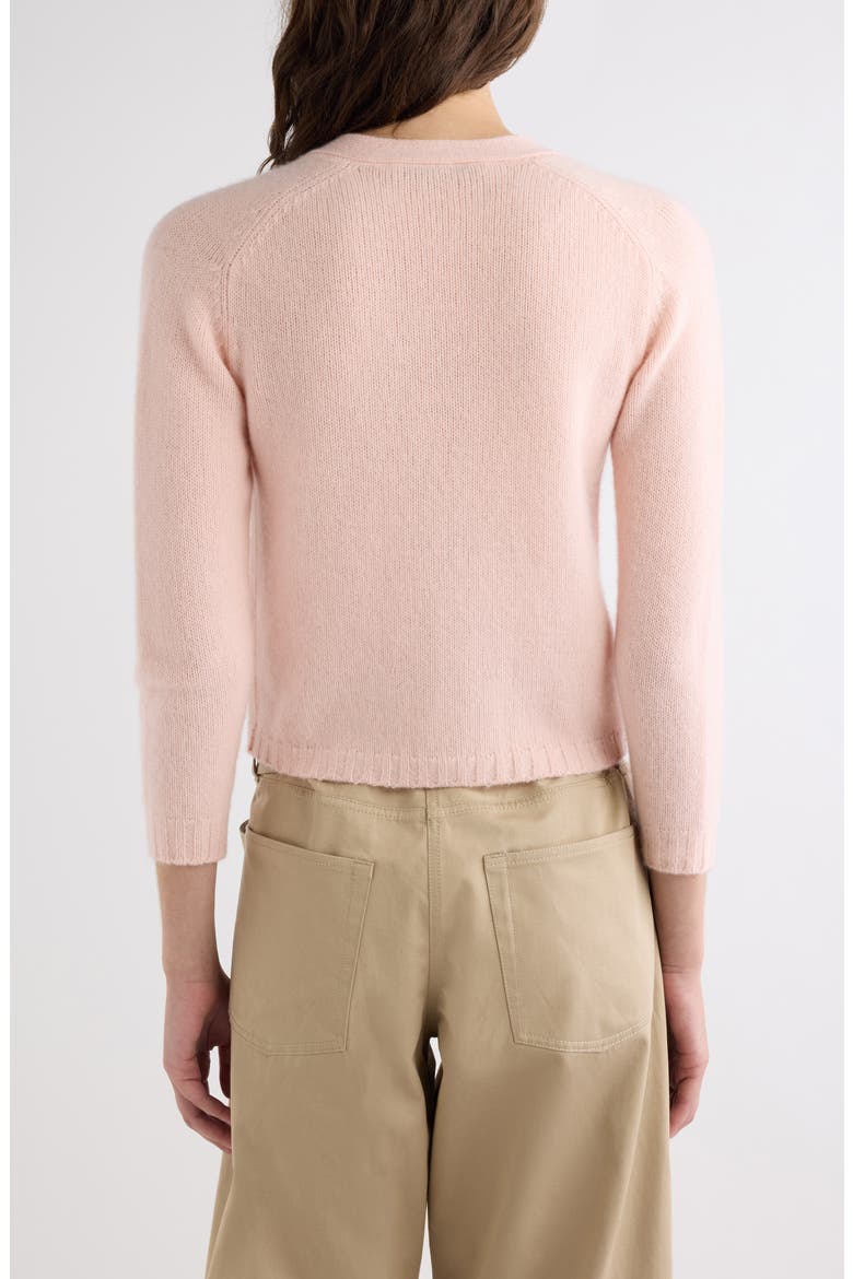 Krowna Cashmere Cardigan, Alternate, color, LIGHT ROSE PINK