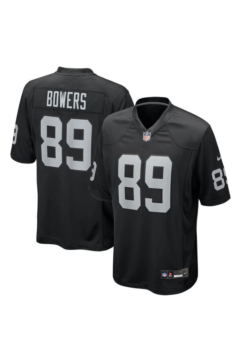 Youth Nike Brock Bowers Black Las Vegas Raiders Game Jersey, Alternate, color, Black