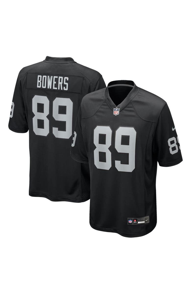 Nike Youth Nike Brock Bowers Black Las Vegas Raiders Game Jersey, Alternate, color, Black