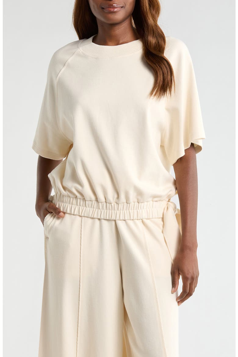 Jalani Side Tie Raglan Sleeve Top, Main, color, CREAM