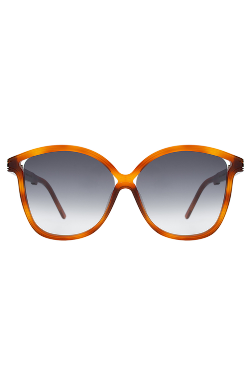 Illesteva Nancy 57 Sunglasses In Red Havana