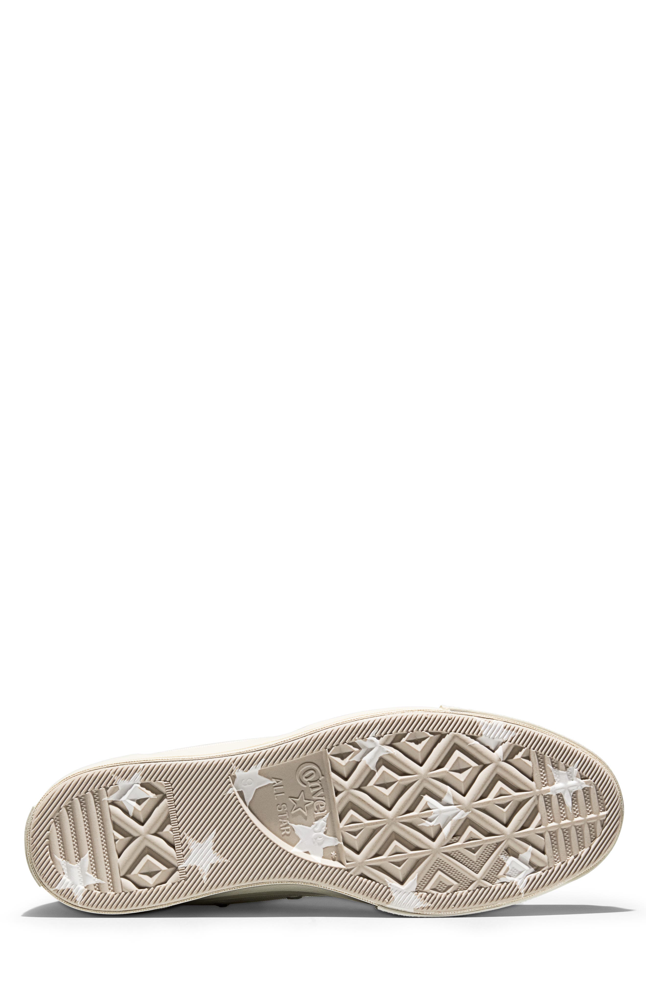 Converse Chuck 70 Canvas & Suede High Top Sneaker, Alternate, color, Vintage White/ Egret/ Papyrus