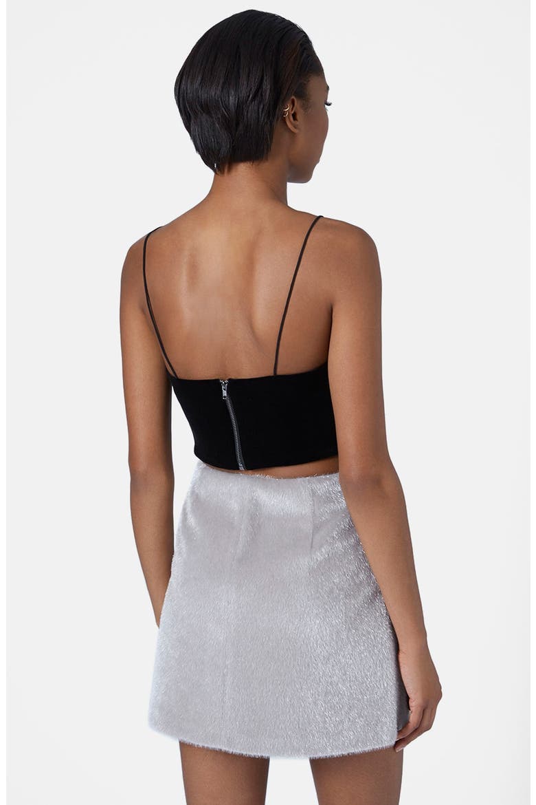 Velvet Bralette, Alternate, color, BLACK