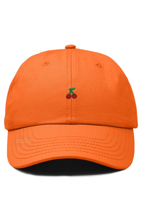 Dalix Lil Cherry Dad Cap In Orange