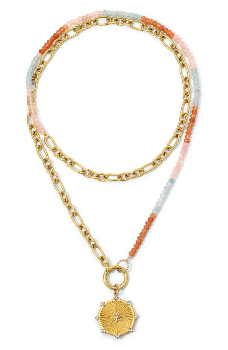 KOZAKH Nea Light Layered Necklace, Alternate, color,