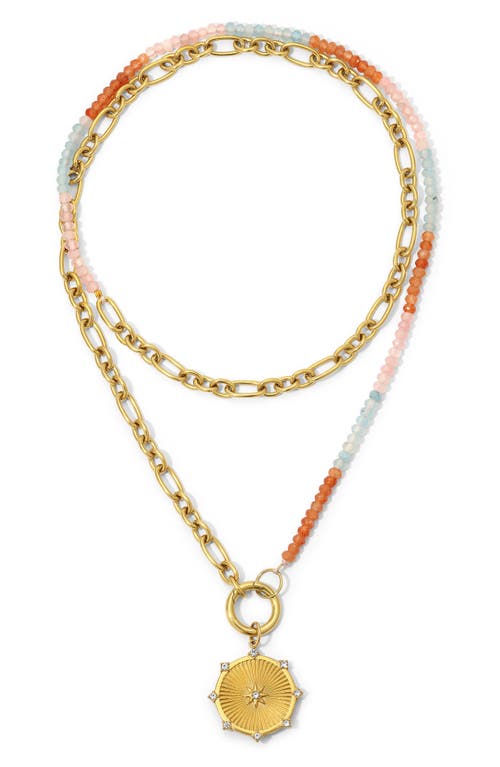 Kozakh Nea Light Layered Necklace In Gold