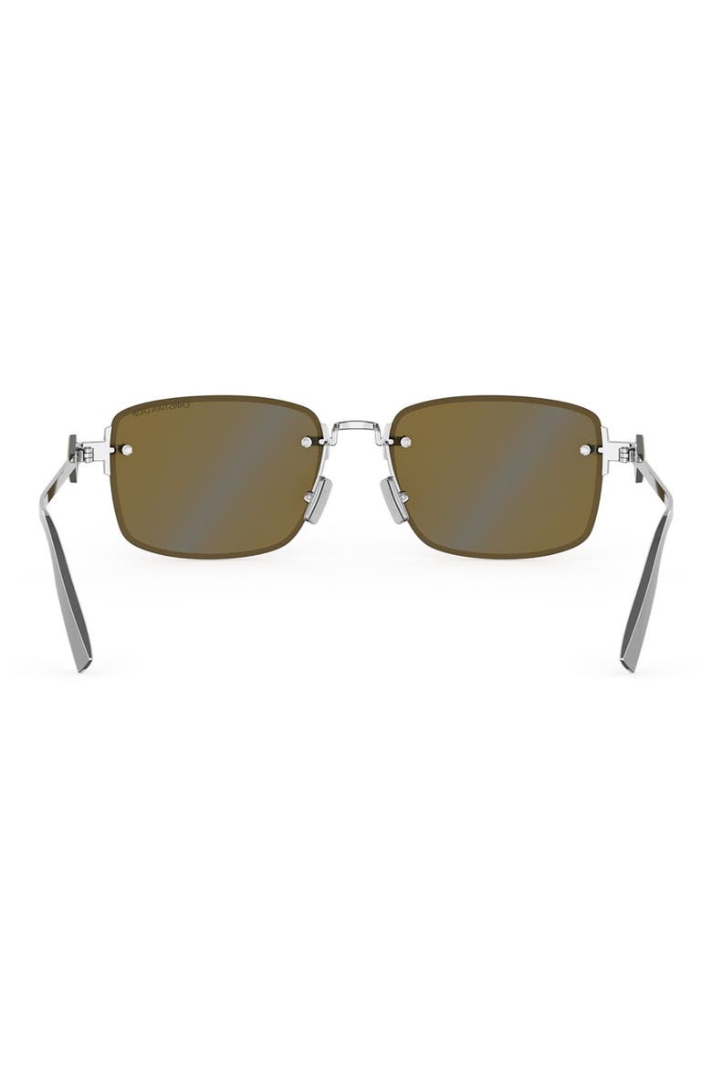 'CD Diamond S11U Rectangle Sunglasses, Alternate, color, GOLD/ OTHER / BROWN