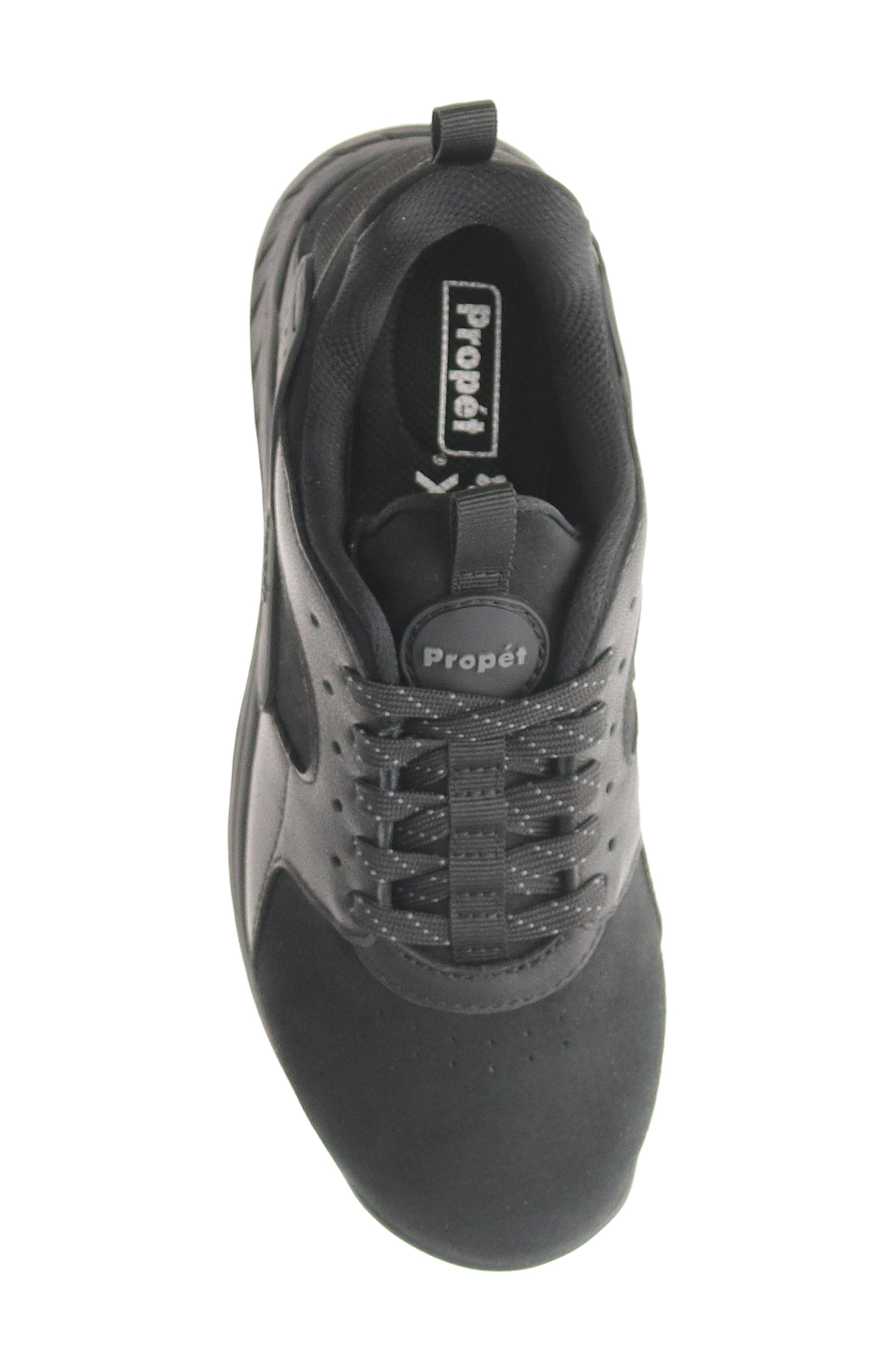 Propét Visper Waterproof Sneaker, Alternate, color, Black Suede