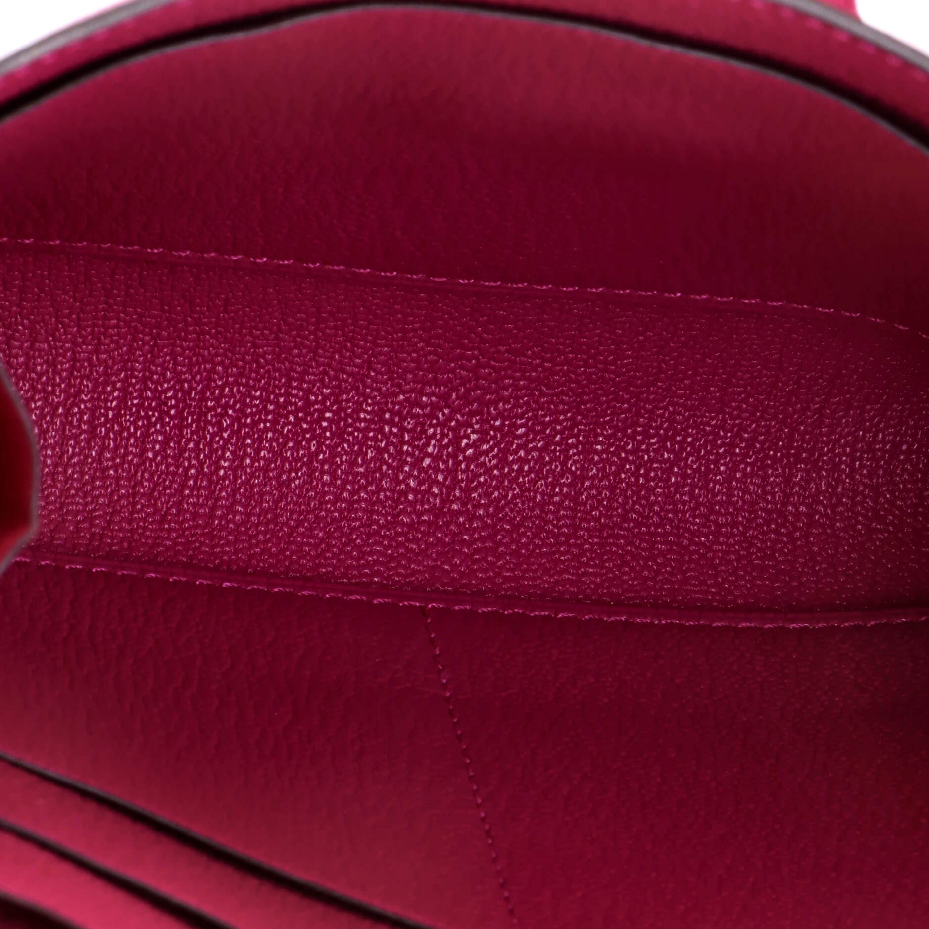 Pre-Owned Hermes Clic Wallet on Strap Chevre Mysore 16, Alternate, color, Rose Pourpre