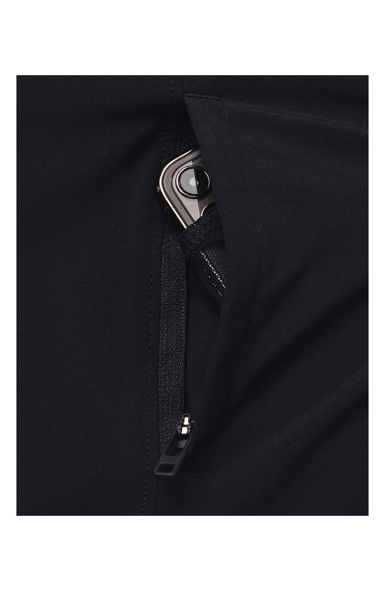 Under Armour Outrun the Storm Water Resistant Hooded Jacket, Alternate, color, Black / Reflective