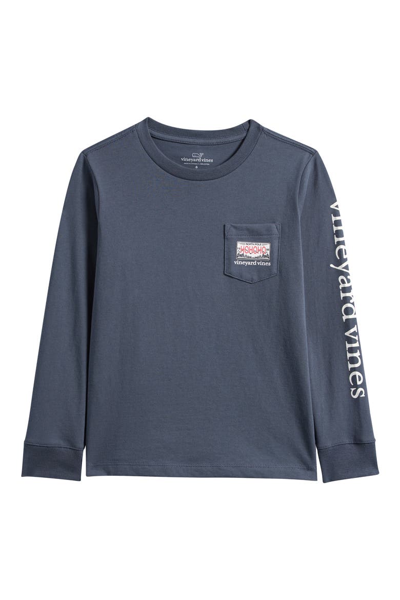 Kids' Ho Ho Drive Graphic Long Sleeve T-Shirt, Main, color, ASH GRAY