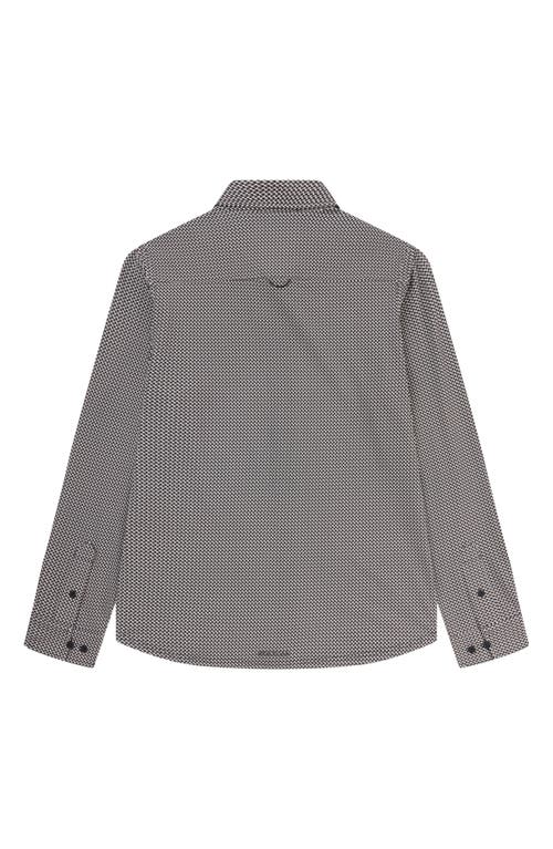 Sealskinz Fritton Geo Print Stretch Cotton Button-up Print In Navy
