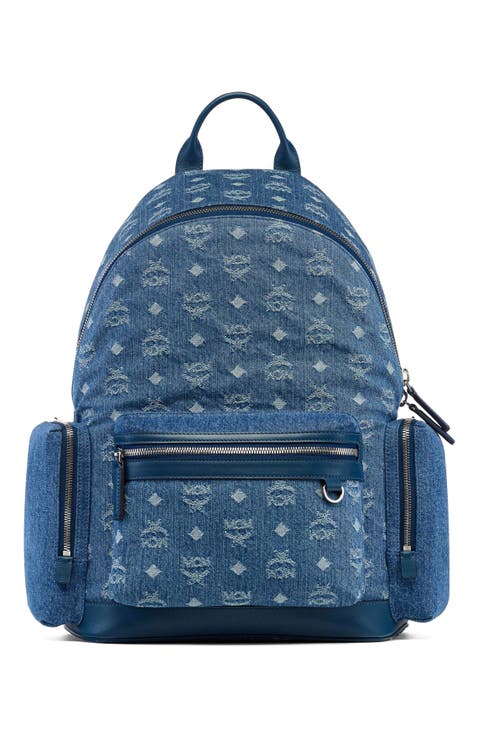 Stark Backpack in Monogram Denim Jacquard