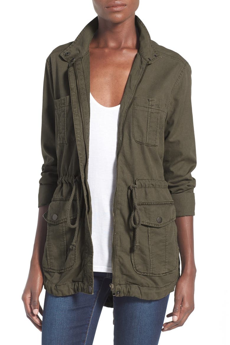 Cargo Anorak Jacket, Main, color, OLIVE DARK