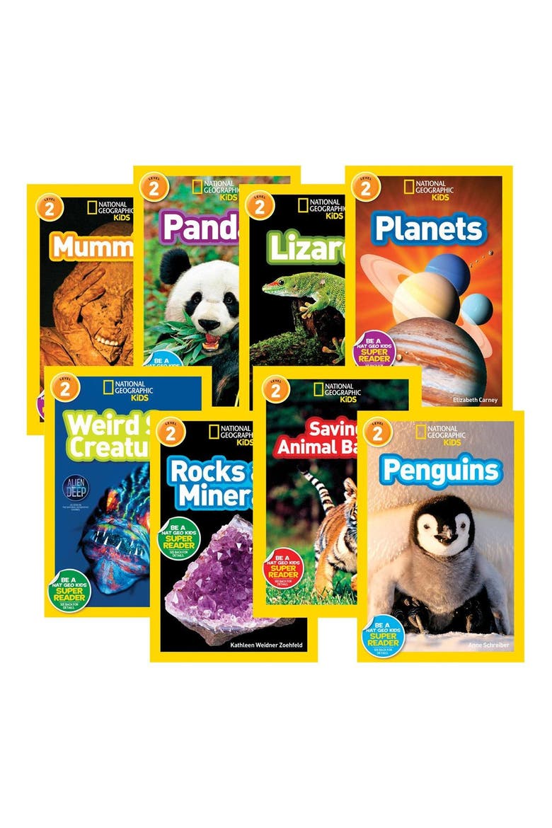 National Geographic Nonfiction Books - Level 2 - Set of 8, Main, color, Multicolor