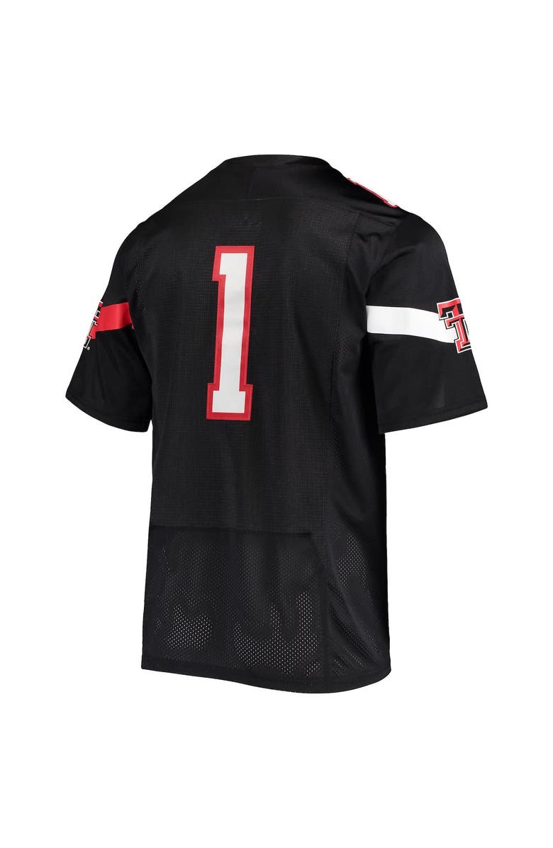 Under Armour Men's Under Armour #1 Black Texas Tech Red Raiders Team Premier Football Jersey, Alternate, color, 