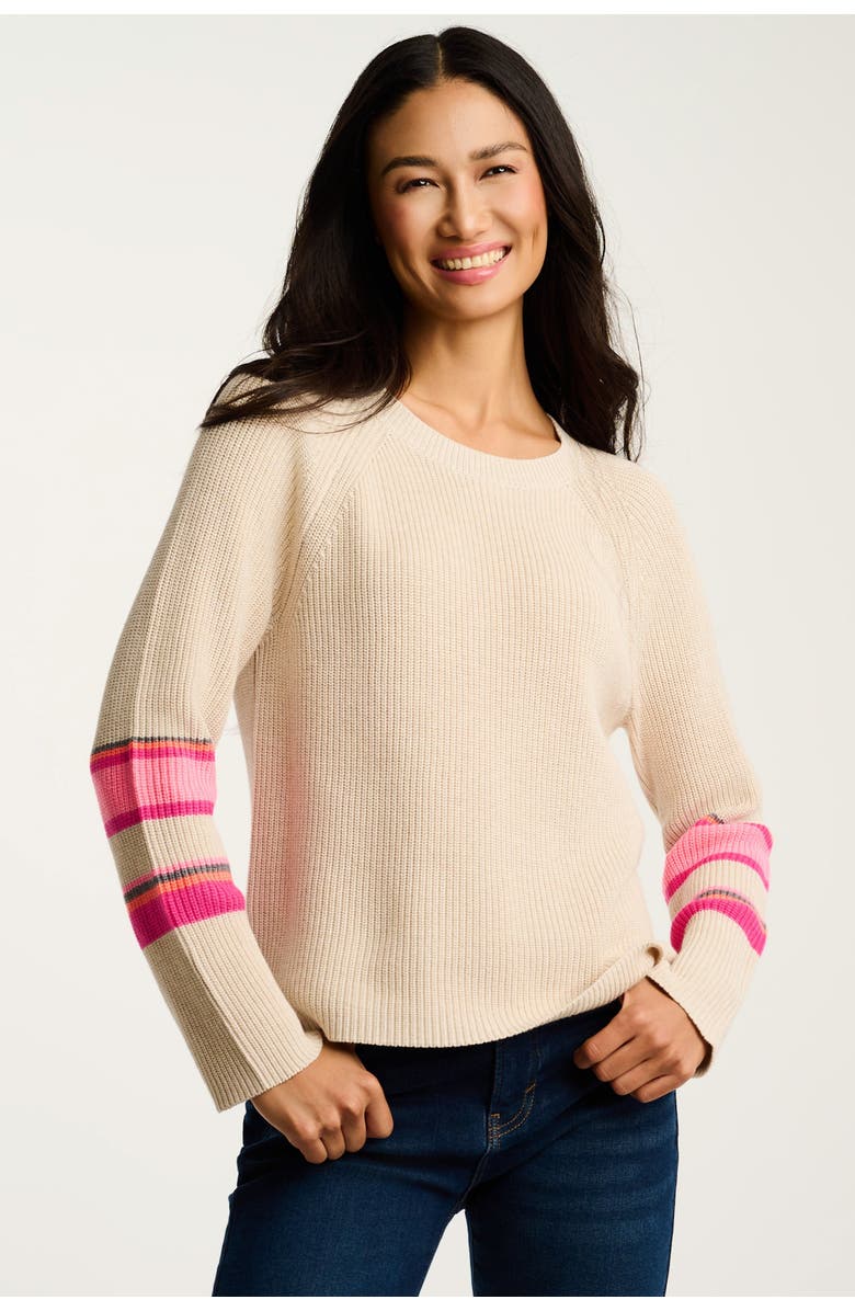 Lisa Todd Sun Shaker Cotton Sweater, Main, color, Almond