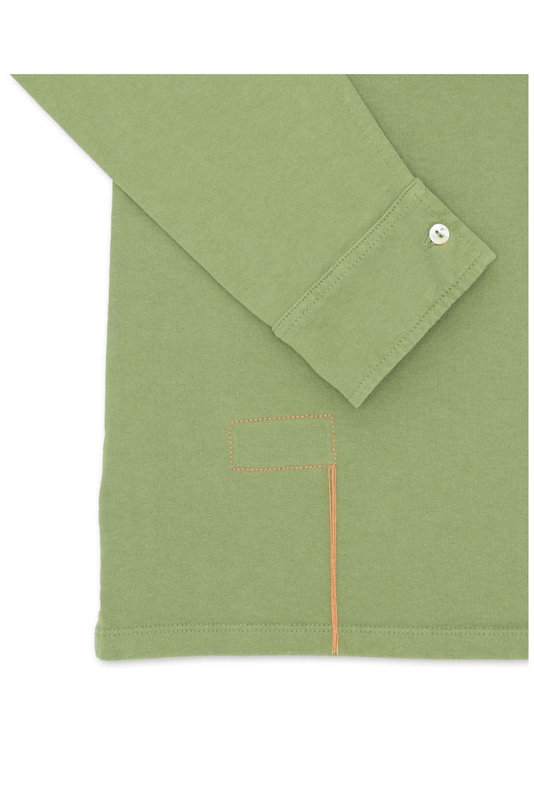 Missouril Long Sleeve Cotton Polo, Alternate, color, GREEN