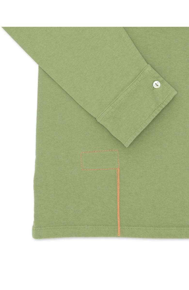 Fortela Missouri Cotton Long Sleeve Polo, Alternate, color, Light Green