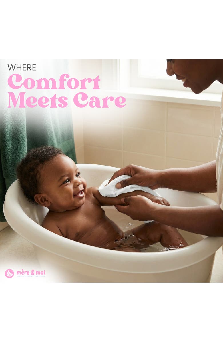 Mère & Moi Muslin Baby Washcloths, Alternate, color, White