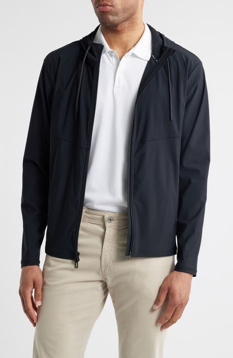 Marshal Stretch Nylon Hooded Jacket