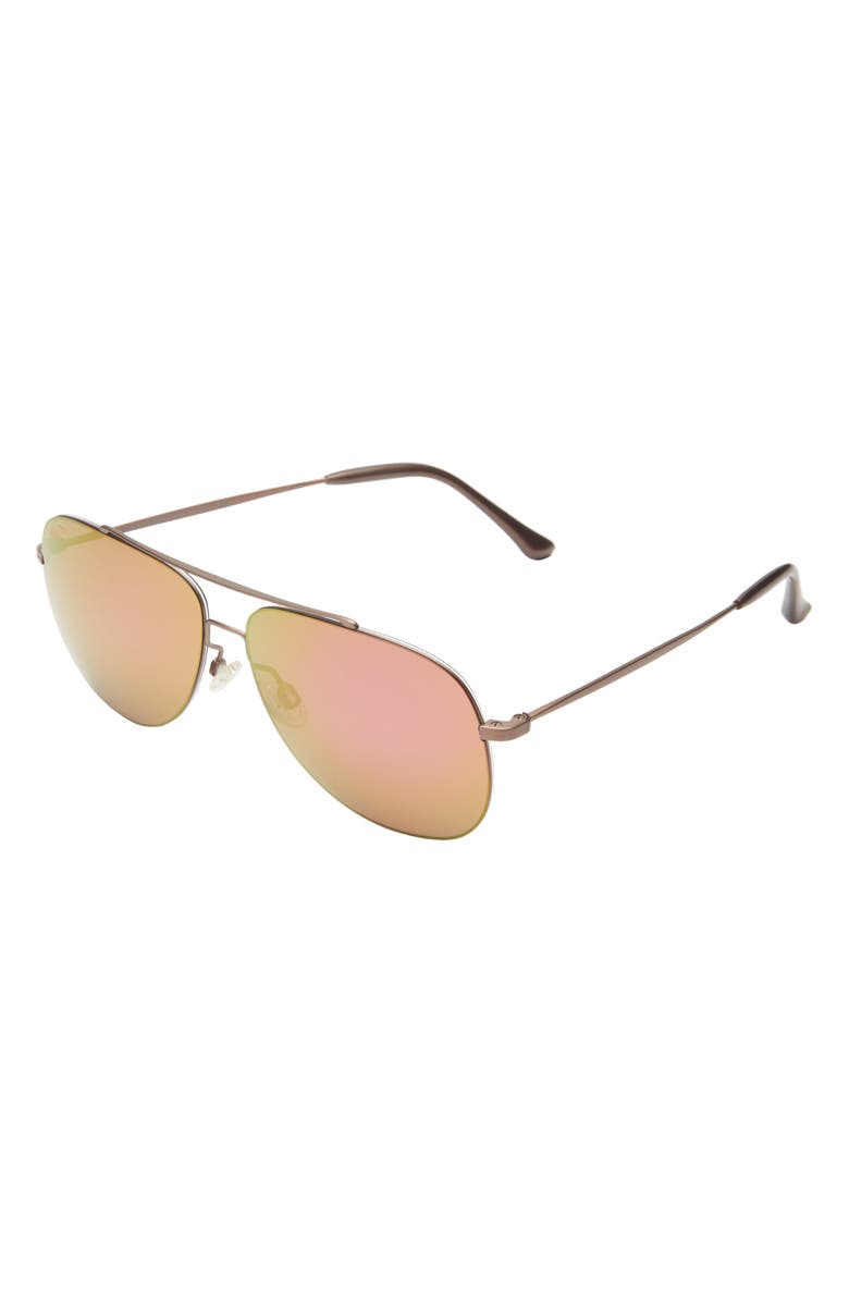 Maui Jim 58mm Aviator Polarized Sunglasses, Alternate, color,