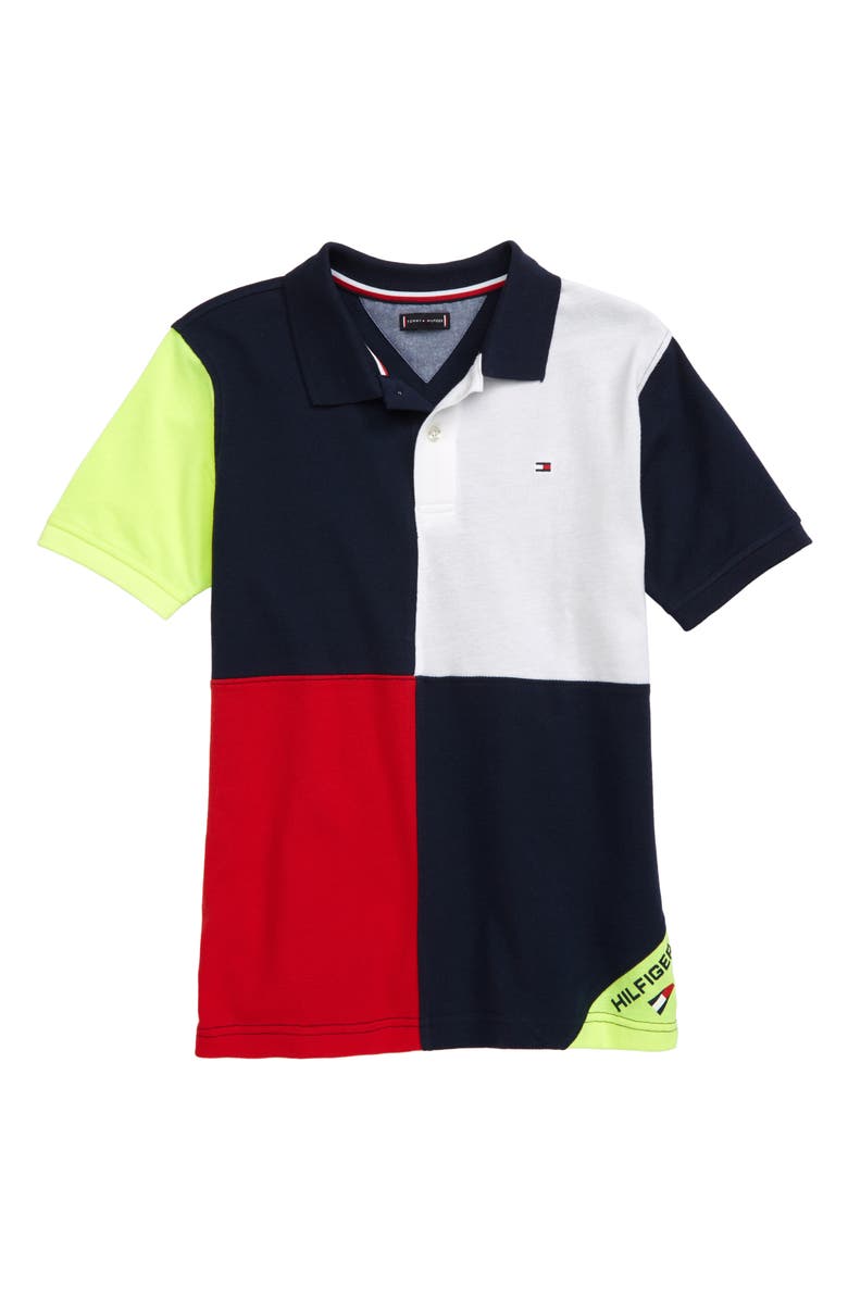 Tommy Hilfiger Colorblock Polo, Main, color, 
