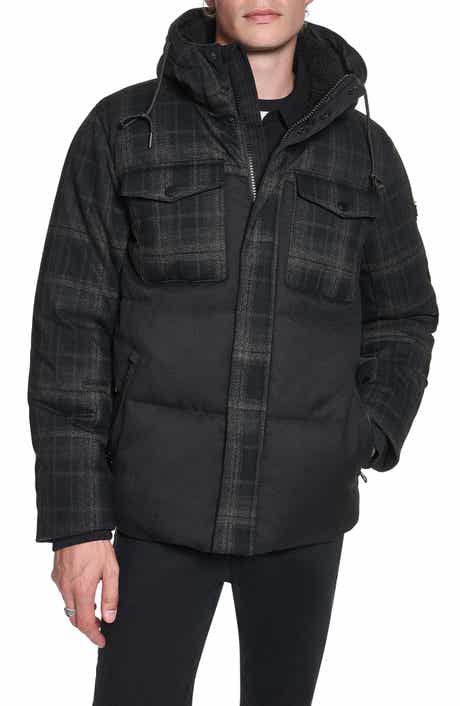 Mixed Media Hooded Jacket
