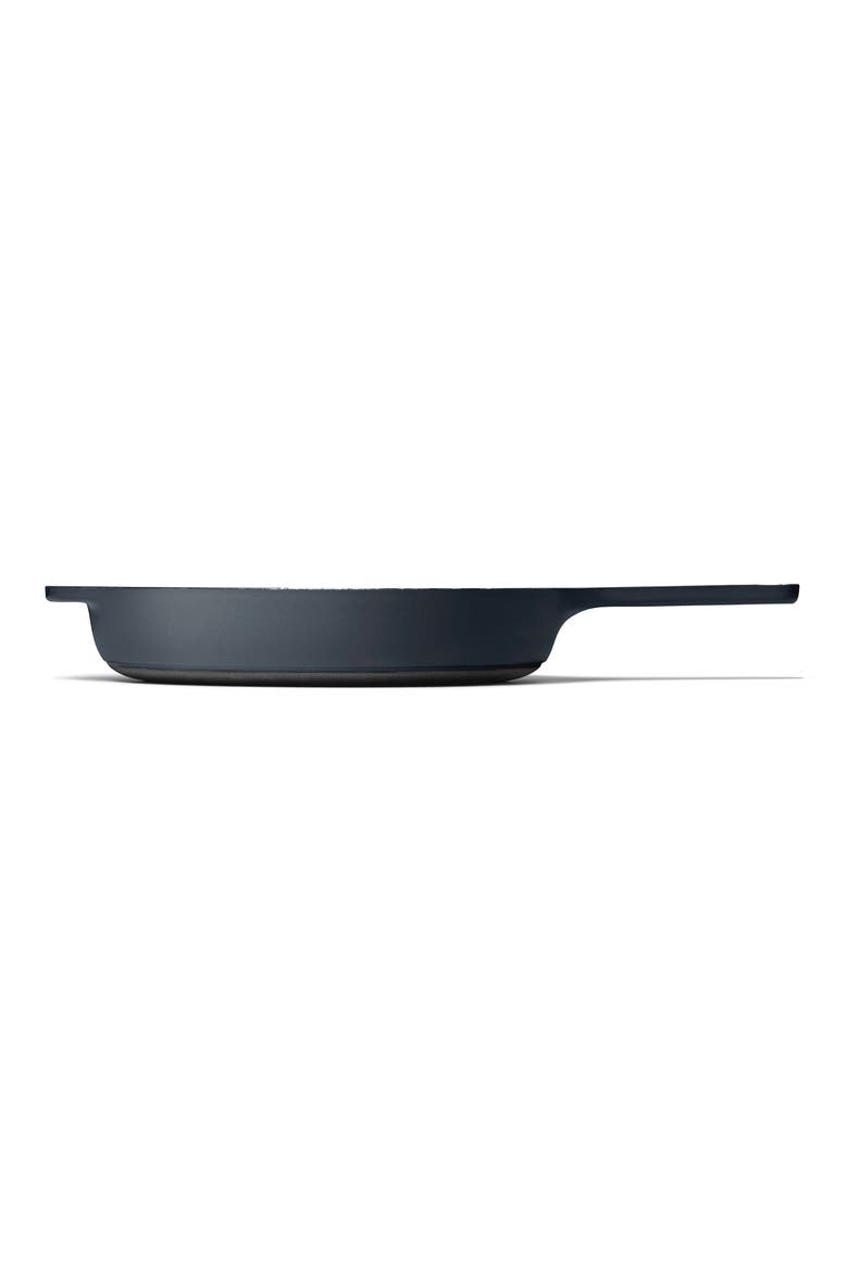10.5-Inch Enameled Cast Iron Skillet, Alternate, color, MIDNIGHT BLUE
