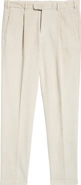 Thom Sweeney Easy Fit Pleated Corduroy Pants