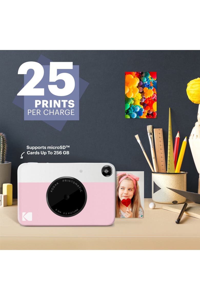 Instant Camera + 75 Photo Sheets, Alternate, color, Pink