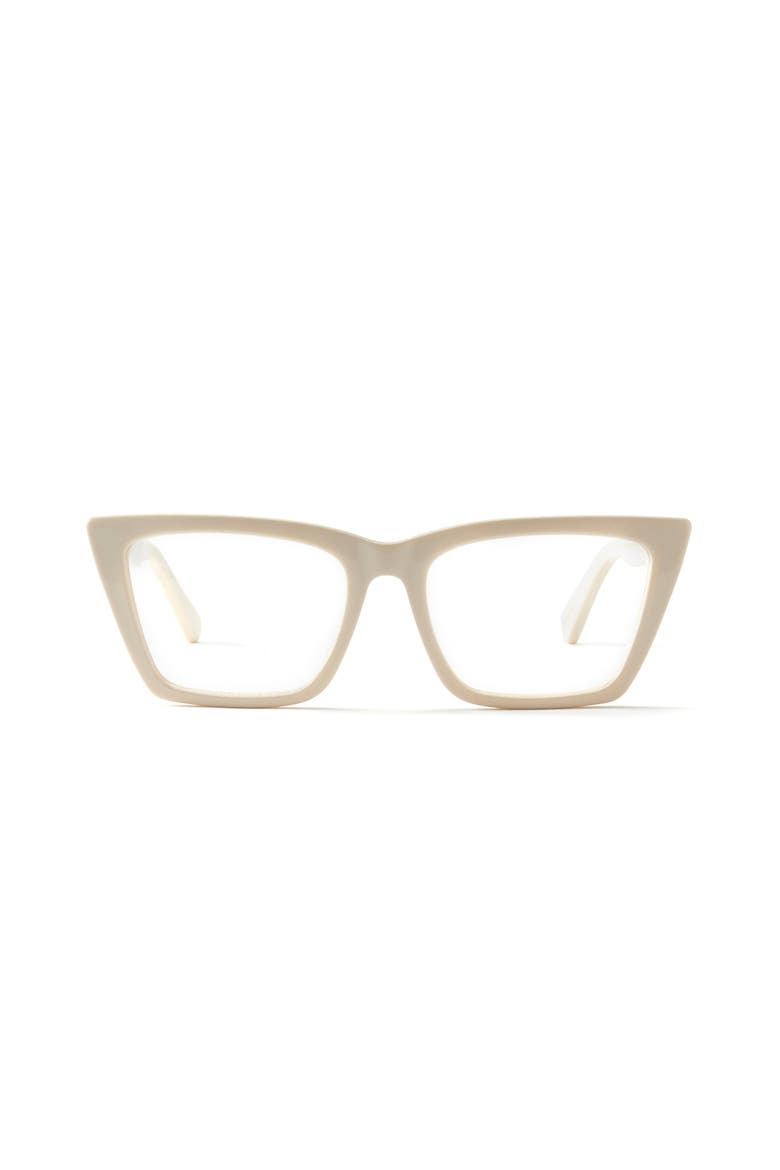 Zoé Blue Light Glasses, Main, color, Creme