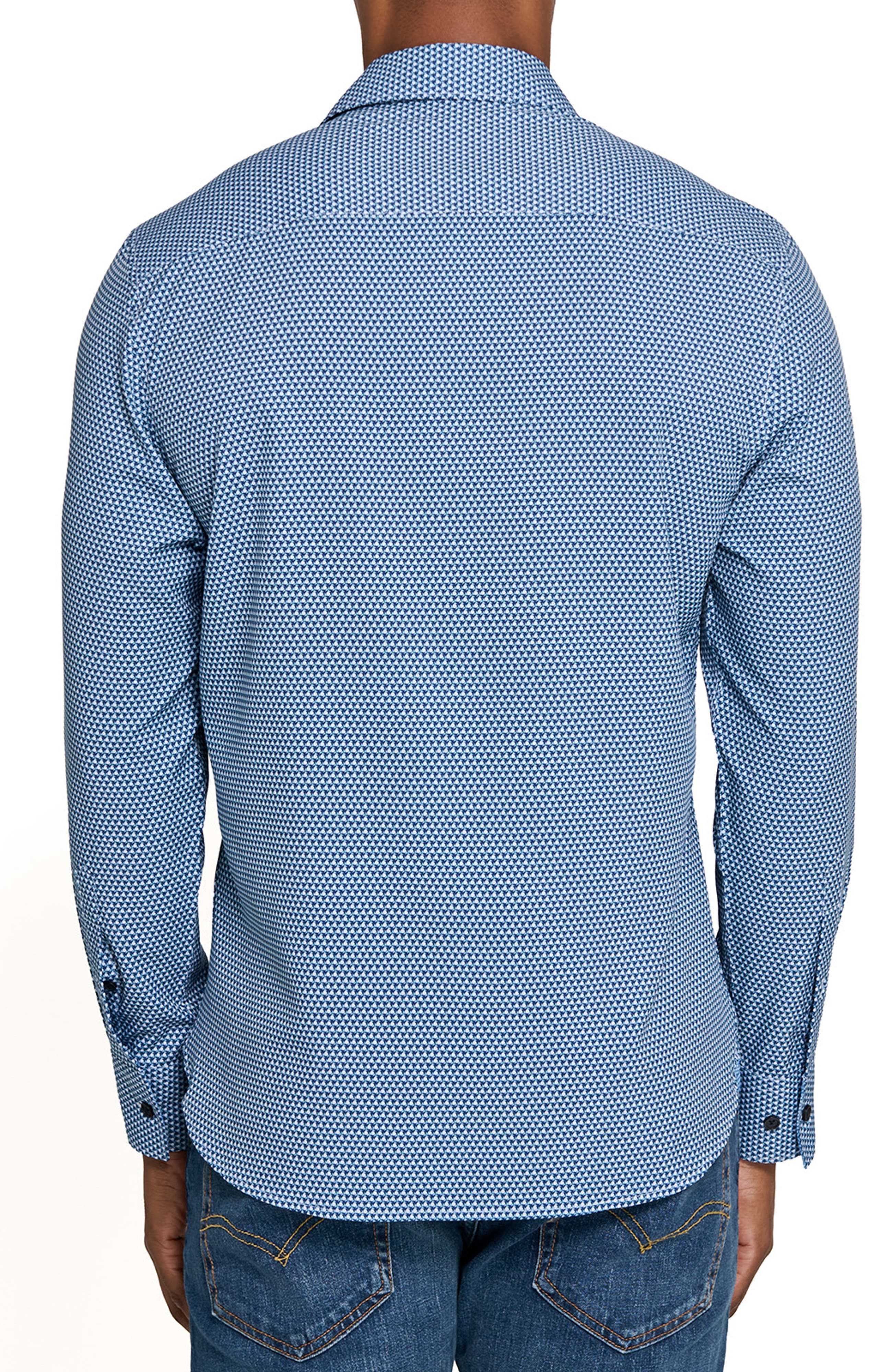 Hexagon Geo Woven Long Sleeve Basic - image 4