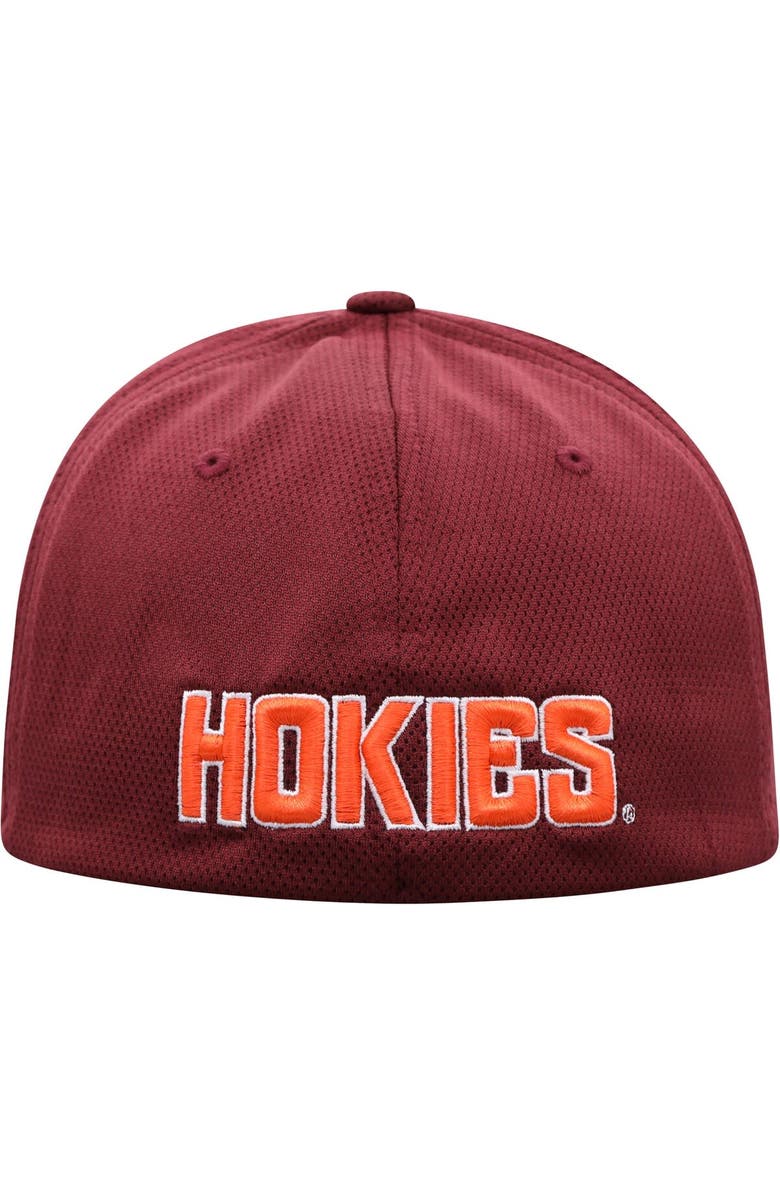TOP OF THE WORLD Men's Top of the World Maroon Virginia Tech Hokies Reflex Logo Flex Hat, Alternate, color, Maroon
