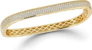 CHLOE AND MADISON Pavé Square Bangle Bracelet