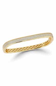 Pavé Square Bangle Bracelet