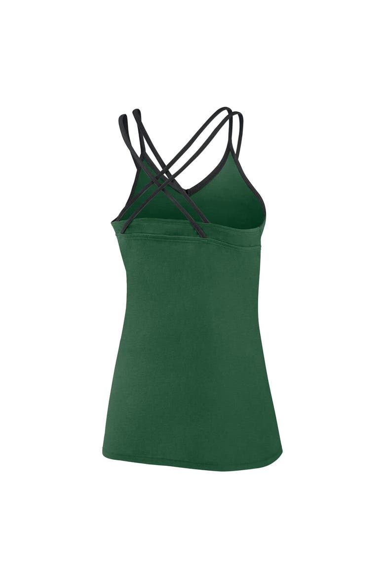 Women's Fanatics Branded Green New York Jets Go For It Strappy Crossback Tank Top, Alternate, color, Green