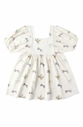 Brea Bow Print Empire Waist Dress