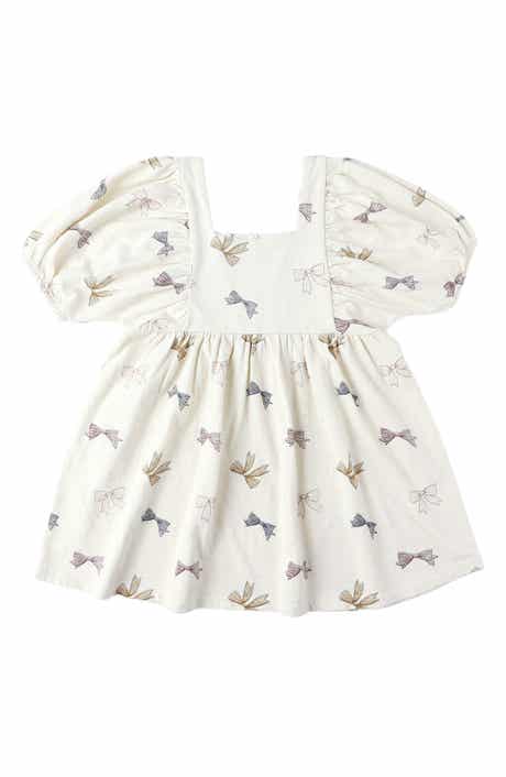 Brea Bow Print Empire Waist Dress